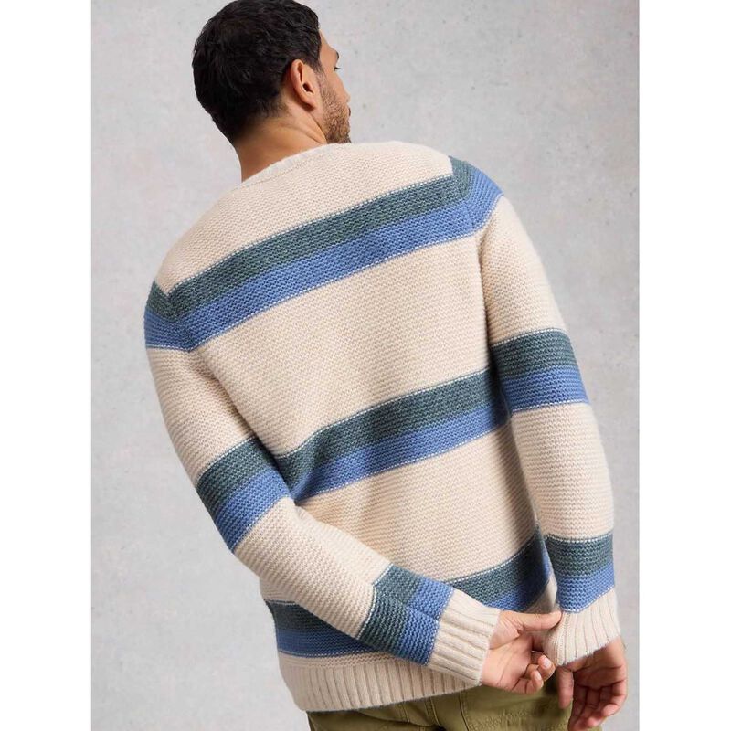 White Stuff Baxton Stripe Crew Neck Jumper image number 1